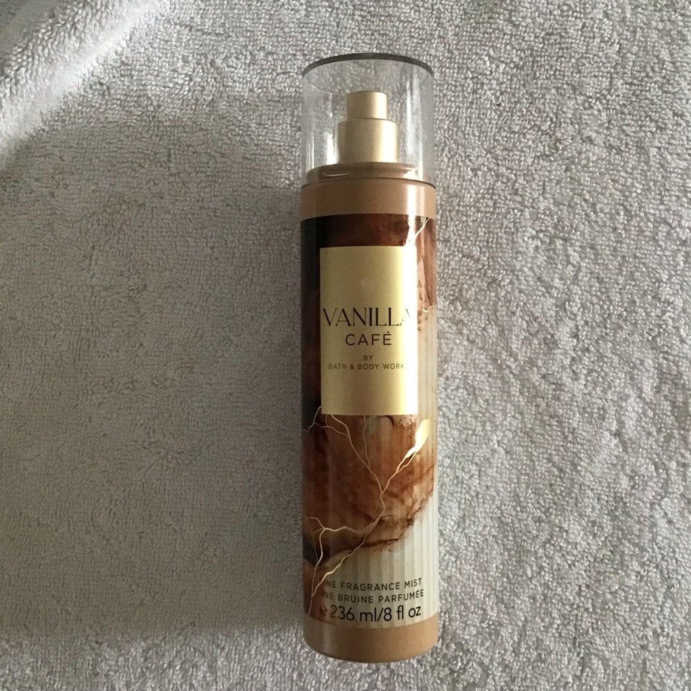 Bath & Body Works Vanilla Café Fragrance Mist - Brown and Cream
